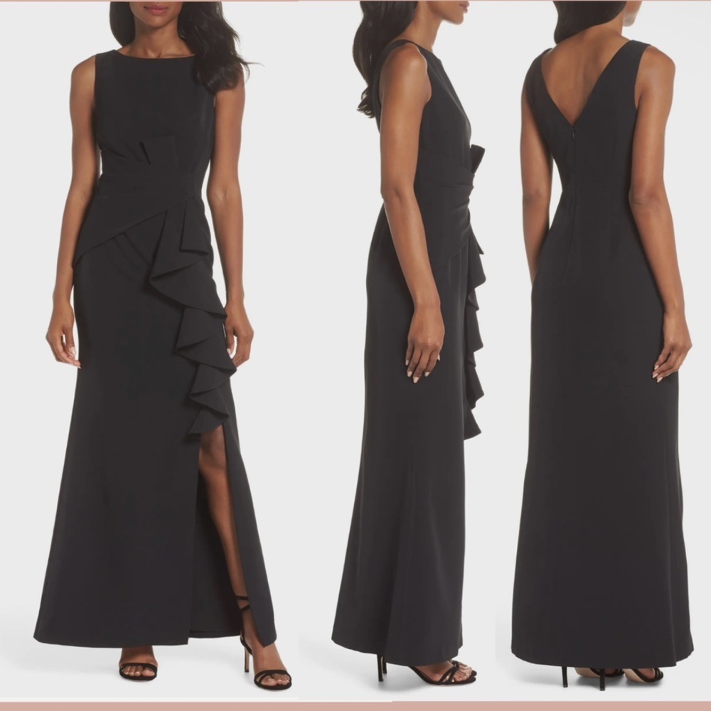 ELIZA J: Ruffle Front Gown size 4 - Picture 5 of 16